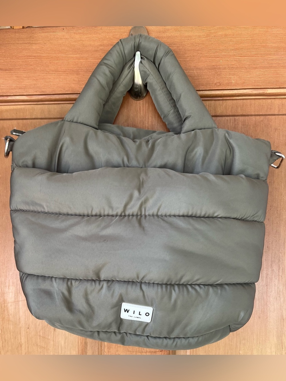 Wilo The Label Sage Quilted Puffer Mini Bag *as is